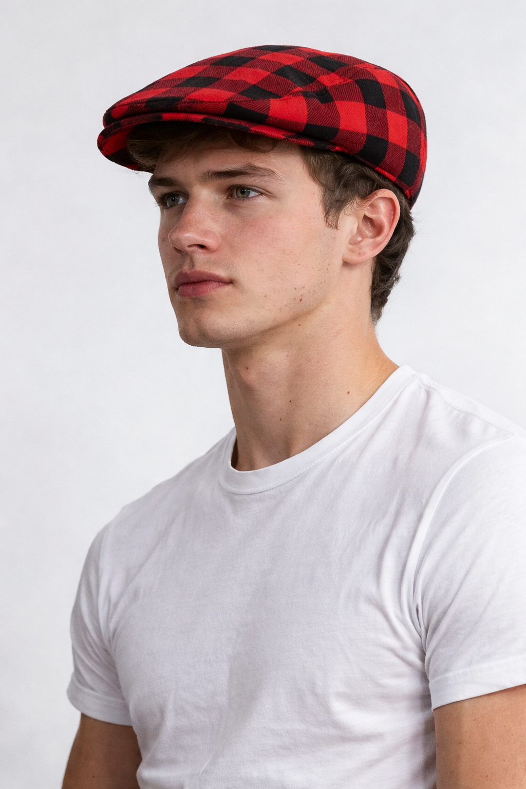 Buffalo Plaid Flat Cap