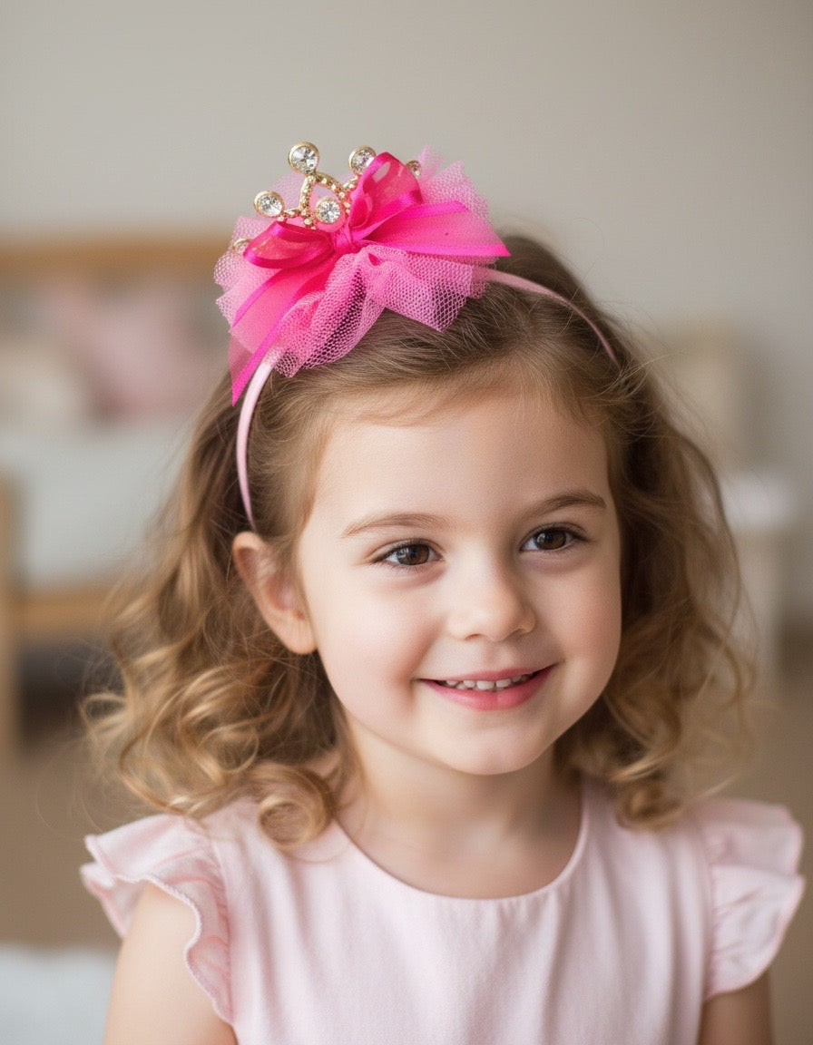 Pink tiara,pink crown, fuchsia tiara, fuchsia crown, baby tiara, baby crown, princess crown, princess tiara, royal pink tiara,birthday tiara