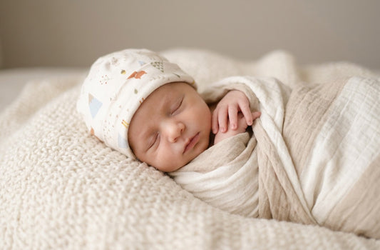 Wild One Newborn Hat – Neutral Baby Boy Beanie for Coming Home Outfit