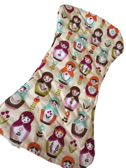 Matryoshka burp cloth