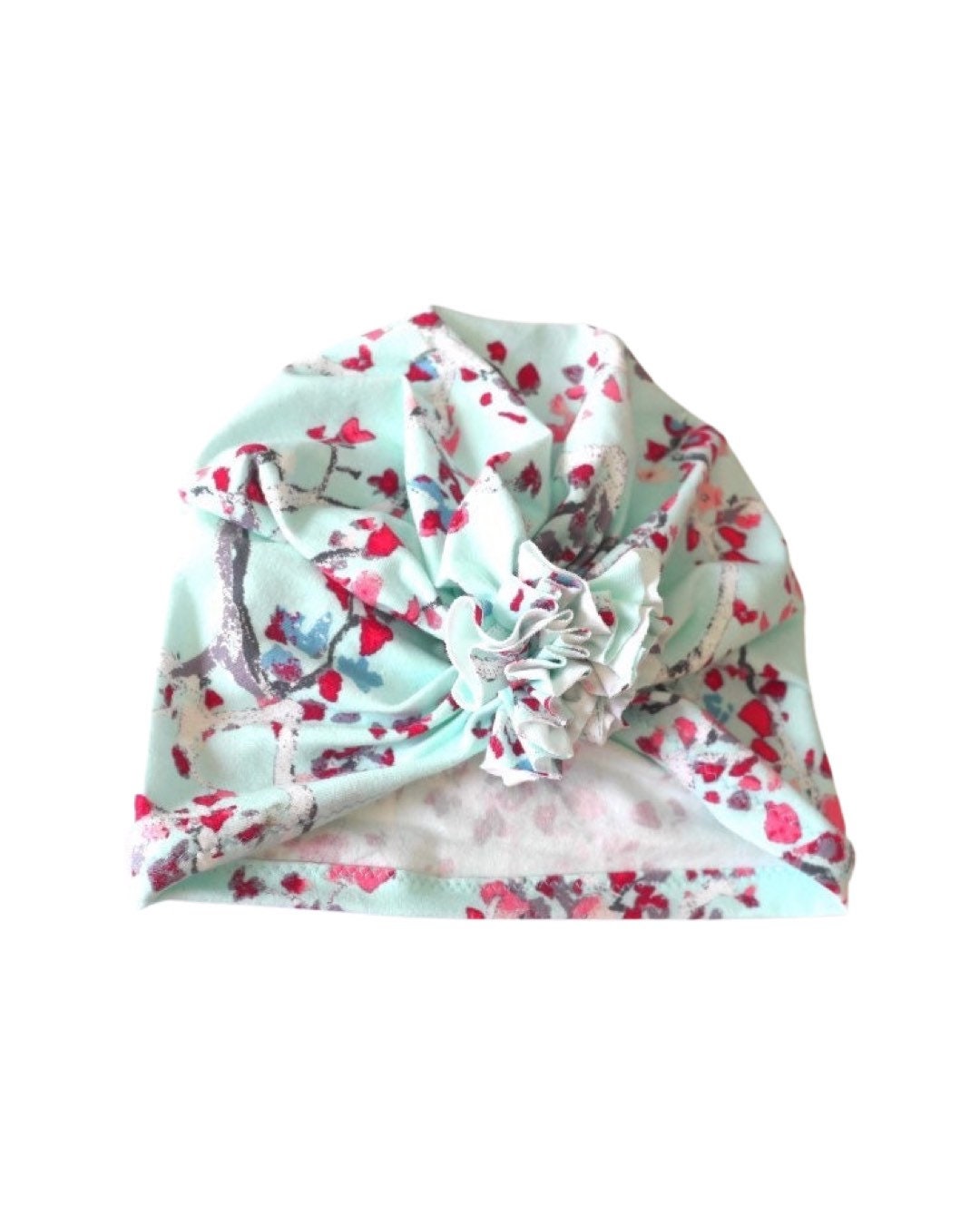 Baby girl, newborn hospital hat, newborn hat, newborn hats baby ruffle girls hospital beanie pink flower