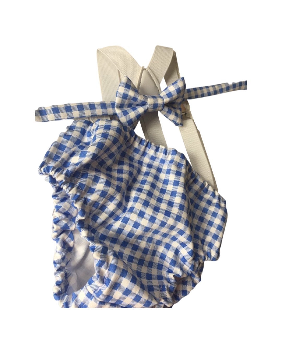Blue plaid Diaper Cover, Blue Plaid First Birthday Outfit, blue Cake Smash, First Birthday Boy