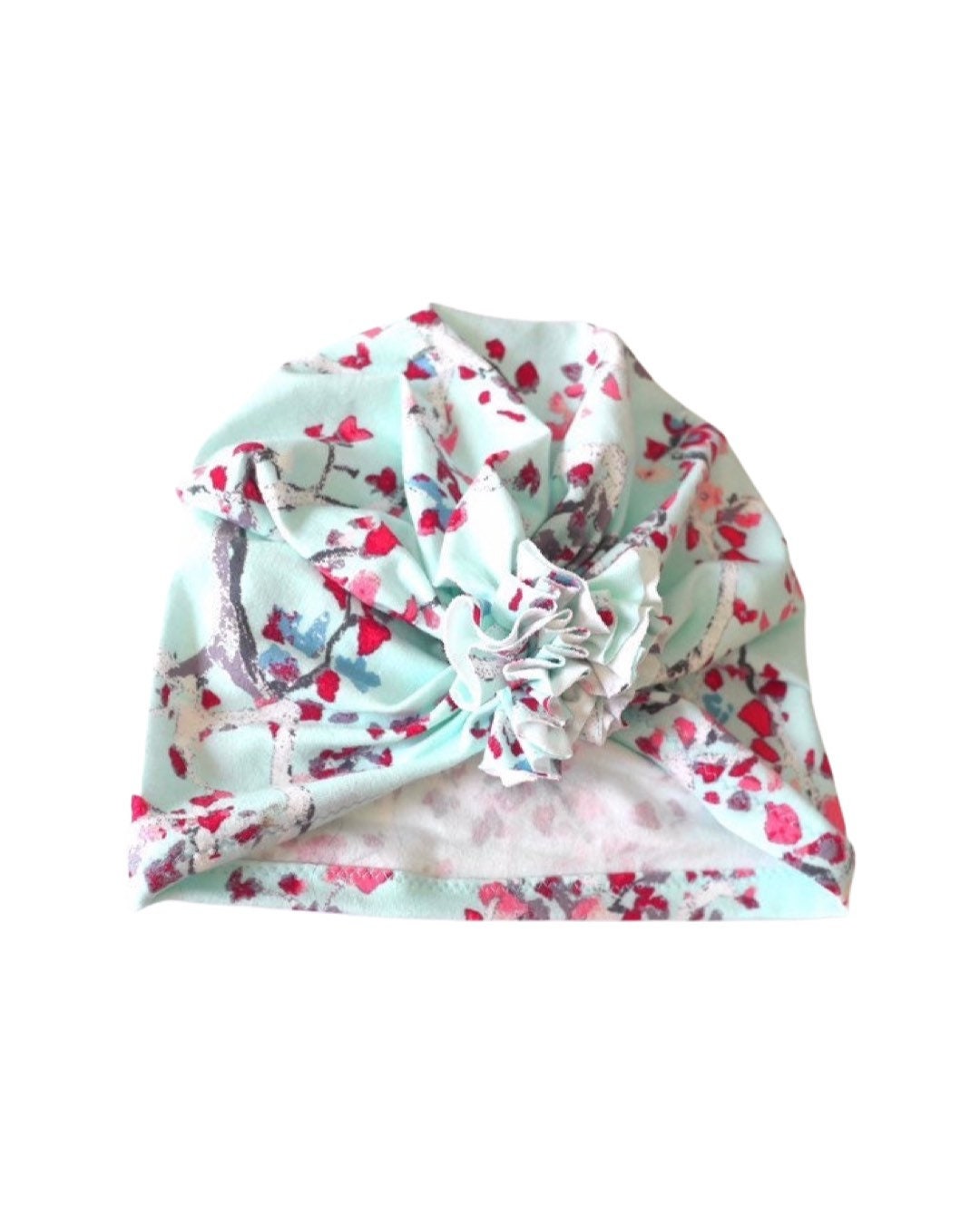 Baby girl, newborn hospital hat, newborn hat, newborn hats baby ruffle girls hospital beanie pink flower