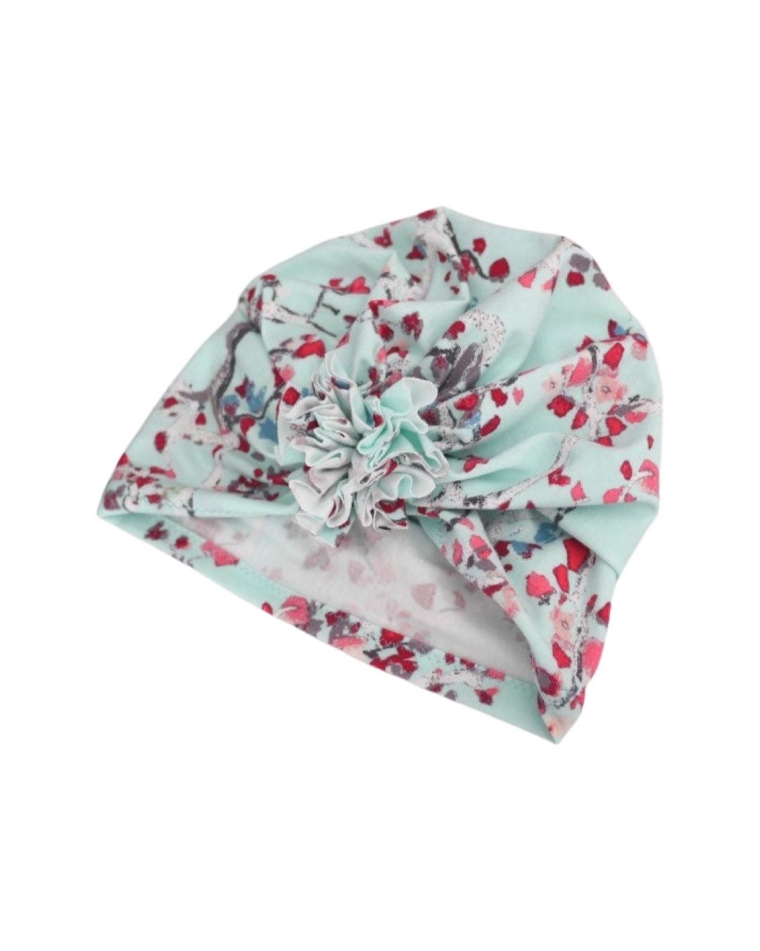 Baby girl, newborn hospital hat, newborn hat, newborn hats baby ruffle girls hospital beanie pink flower