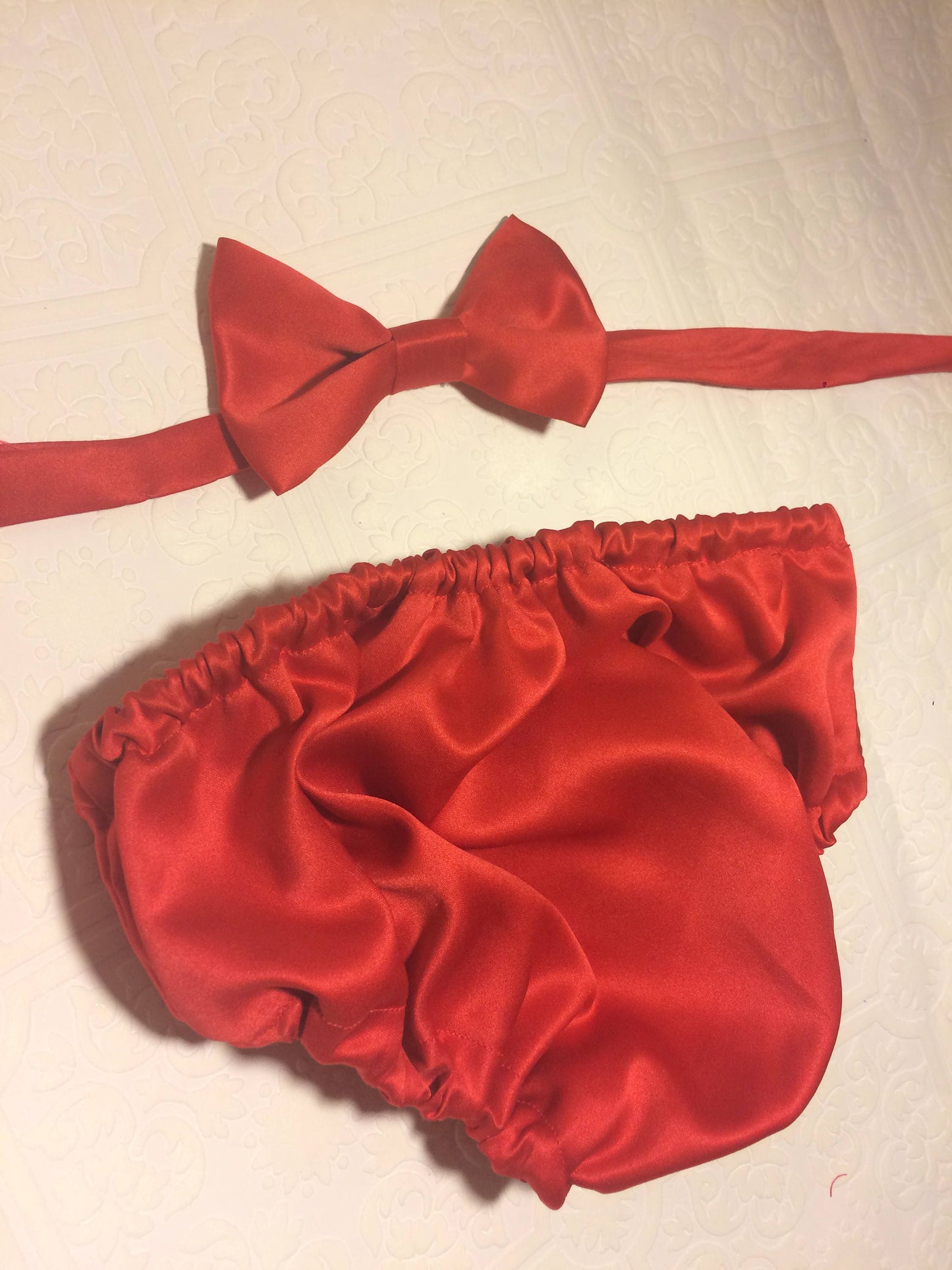 1st birthday bloomer, red bloomer, Christmas bloomer, birthday bloomer, cake smash bloomer, bow tie, diaper cover, red bow tie