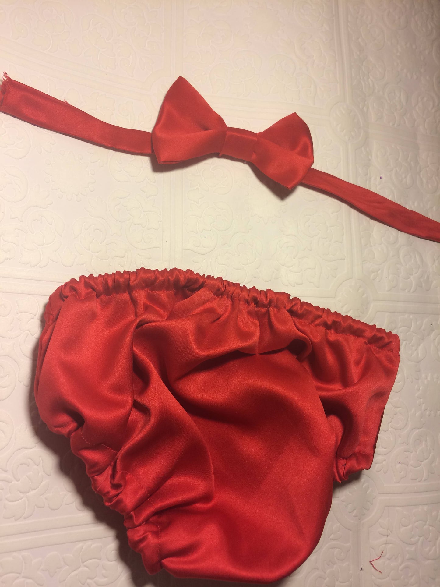 1st birthday bloomer, red bloomer, Christmas bloomer, birthday bloomer, cake smash bloomer, bow tie, diaper cover, red bow tie