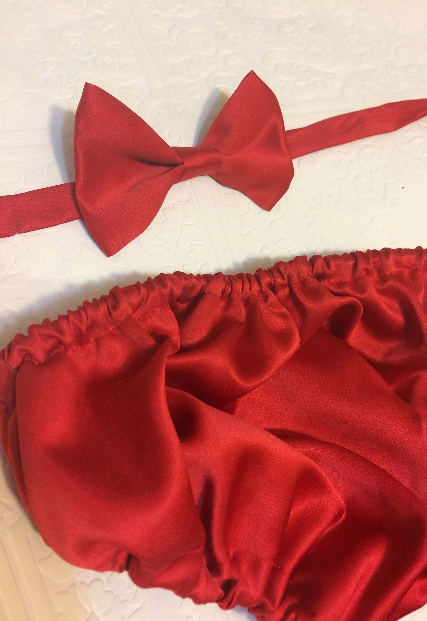 1st birthday bloomer, red bloomer, Christmas bloomer, birthday bloomer, cake smash bloomer, bow tie, diaper cover, red bow tie