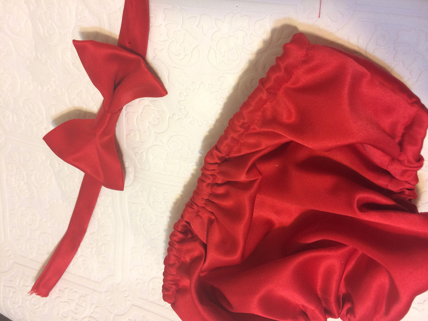 1st birthday bloomer, red bloomer, Christmas bloomer, birthday bloomer, cake smash bloomer, bow tie, diaper cover, red bow tie