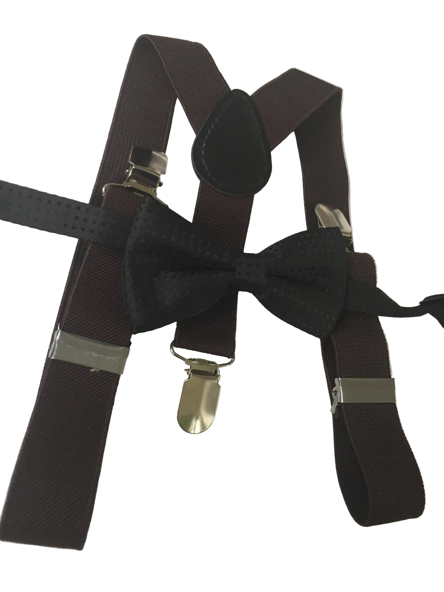 Black Y-Back Suspender and black bow tie set Kids Photoprop Wedding Accessories Boys, suspenders and bow tie, bow tie and suspenders, black