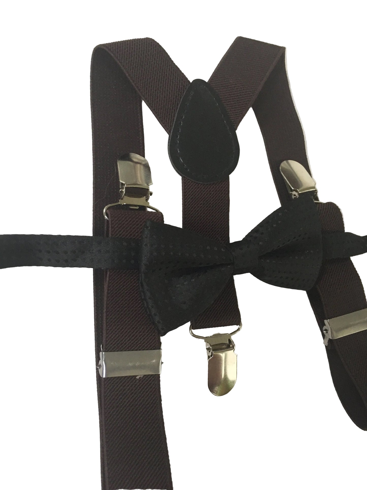 Black Y-Back Suspender and black bow tie set Kids Photoprop Wedding Accessories Boys, suspenders and bow tie, bow tie and suspenders, black