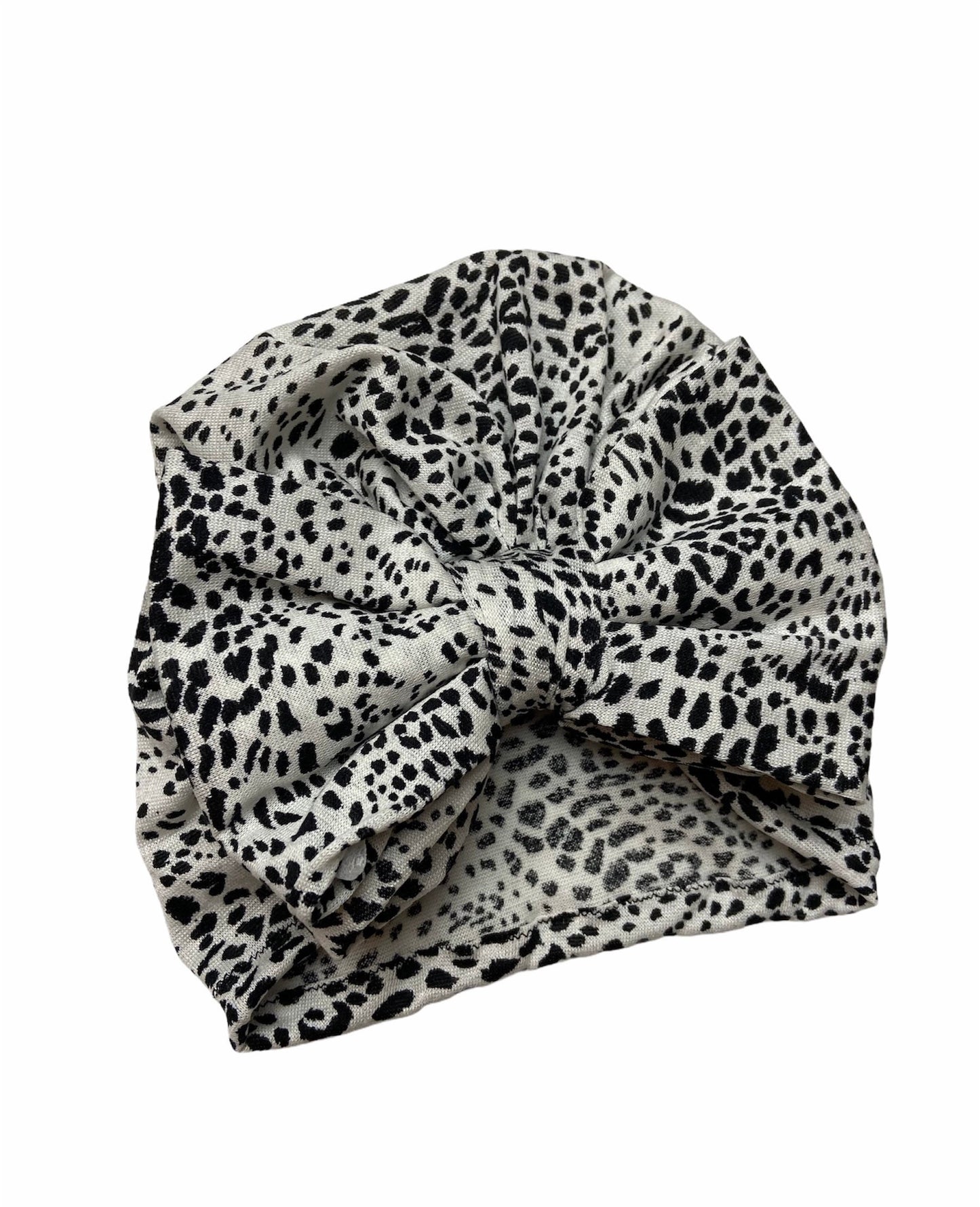 Leopard Bow Turban Hat | Baby & Toddler & adult Headwrap