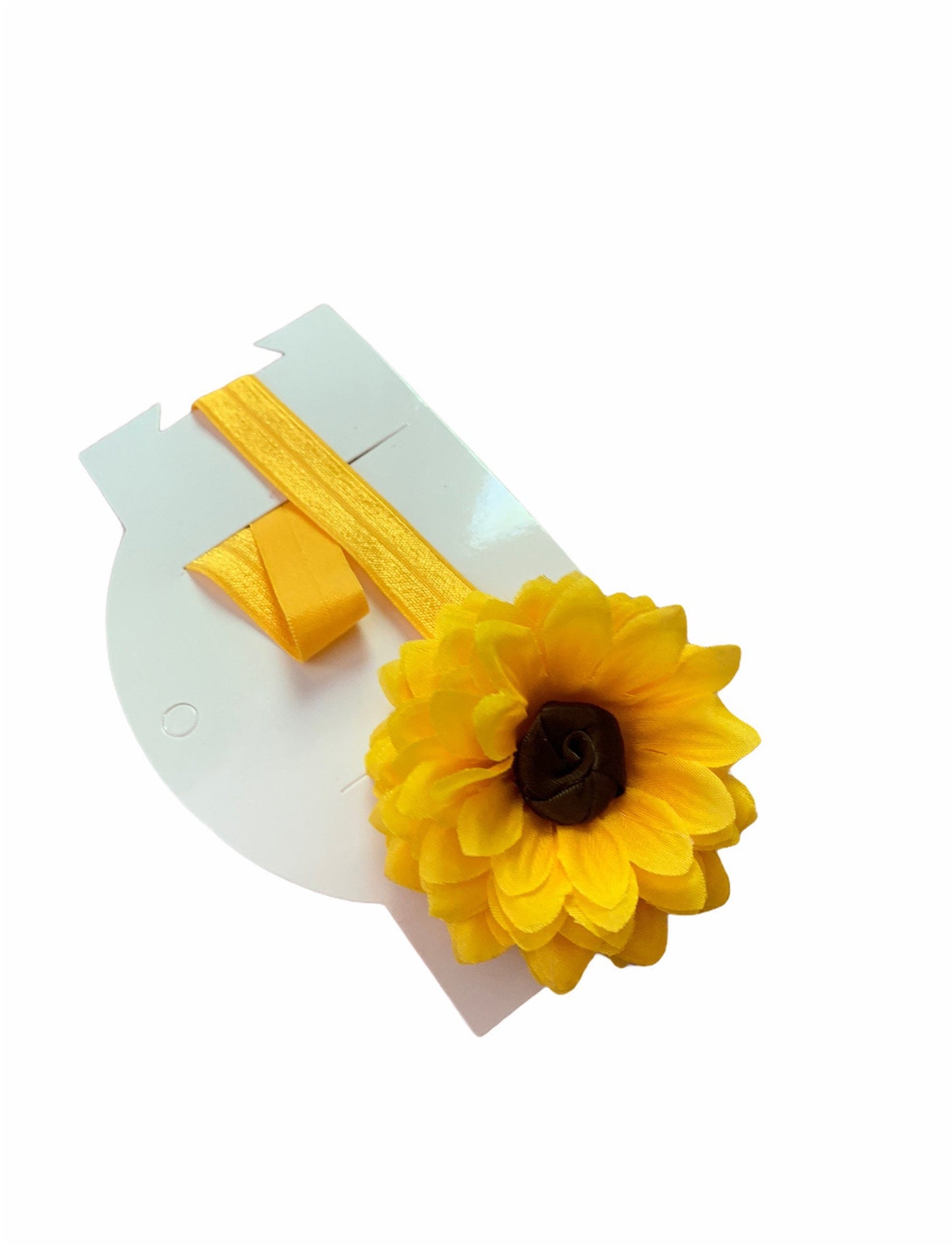 Sunflower headband, baby sunflower headband, sunflower baby headband, yellow flower headband, yellow baby headband, summer baby headband