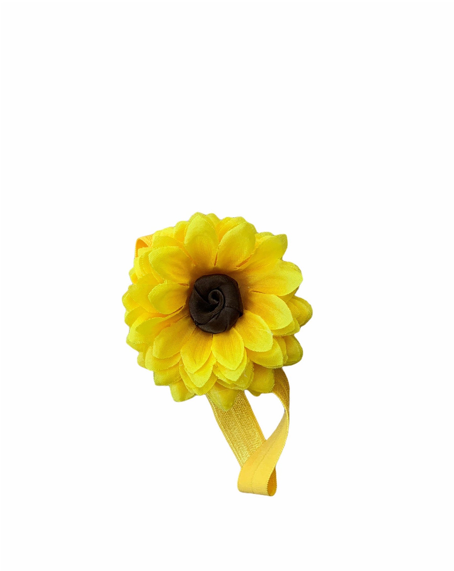 Sunflower headband, baby sunflower headband, sunflower baby headband, yellow flower headband, yellow baby headband, summer baby headband