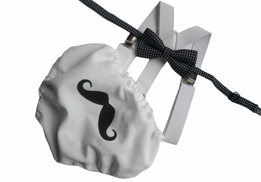 Mustache 1st birthday outfit, little man first birthday outfit, black and white birthday, mustache baby, boy cake smash outfit