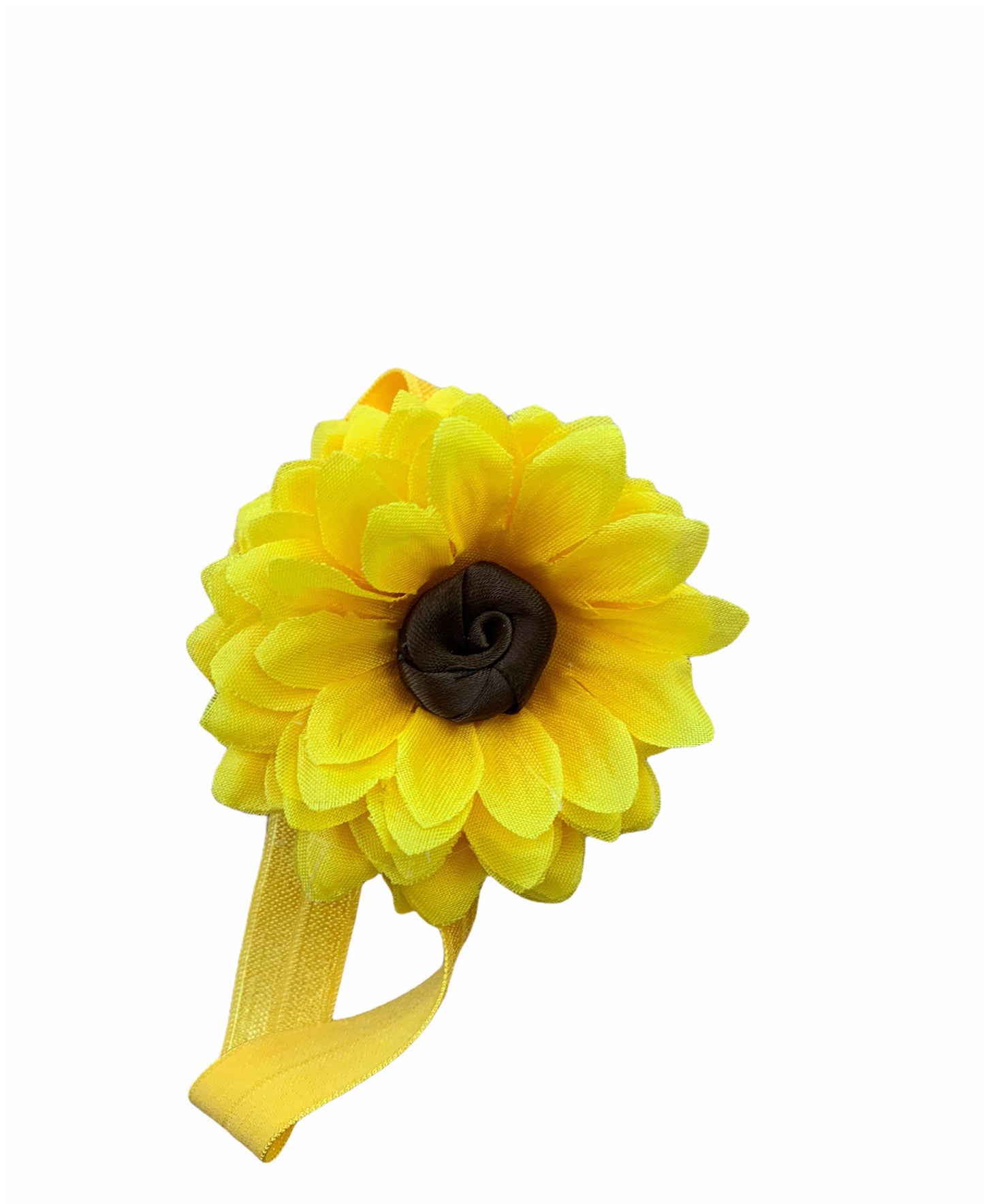 Sunflower headband, baby sunflower headband, sunflower baby headband, yellow flower headband, yellow baby headband, summer baby headband