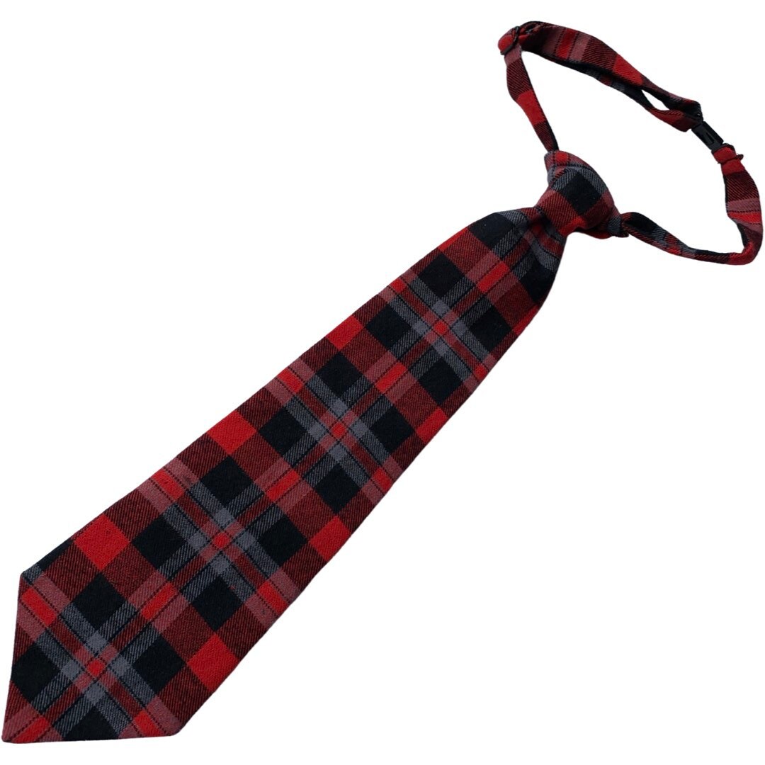 Christmas Tartan Plaid Boys Necktie~Pretied