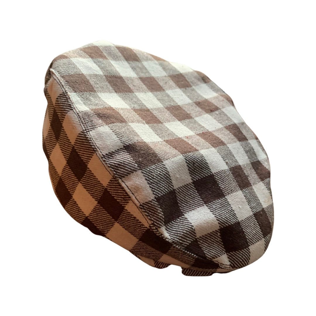 Vintage 1970’s check Flat Cap NewsBoy Cap Hat