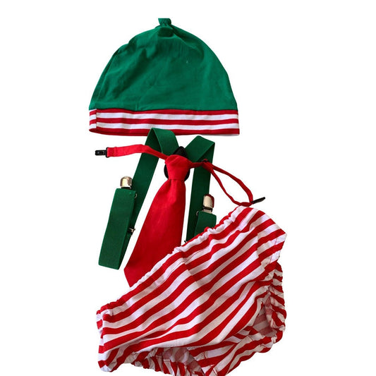 boy Cake Smash Outfit, Christmas Cake Smash Outfit, Red and Green Cake Smash, December Birthday, Boys 1st Birthday, elf cake smash