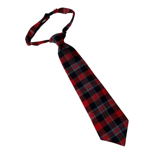 Christmas Tartan Plaid Boys Necktie~Pretied