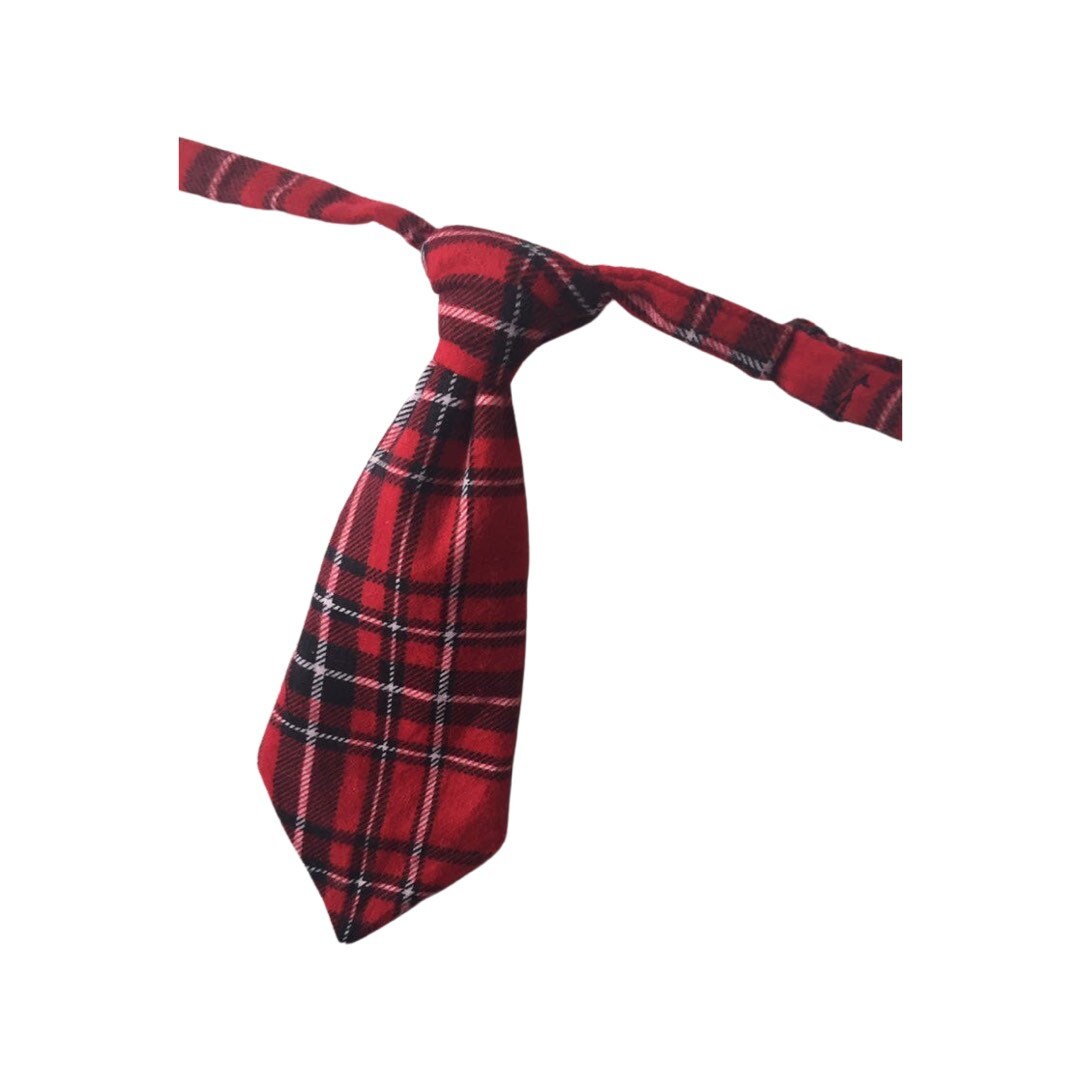 Royal Stewart Tartan Tie, Holiday Red Plaid Tie, Christmas Photo Prop Tie, Taylors Tartans necktie