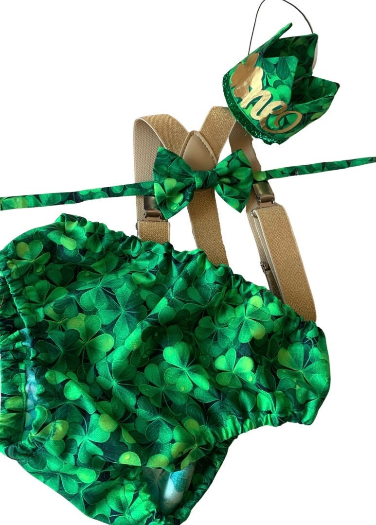 Boy Cake Smash Outfit, Cake Smash Set, St. Patrick’s Day Cake Smash, Lucky One Cake Smash, Irish 1st Birthday, Boy 1st Birthday
