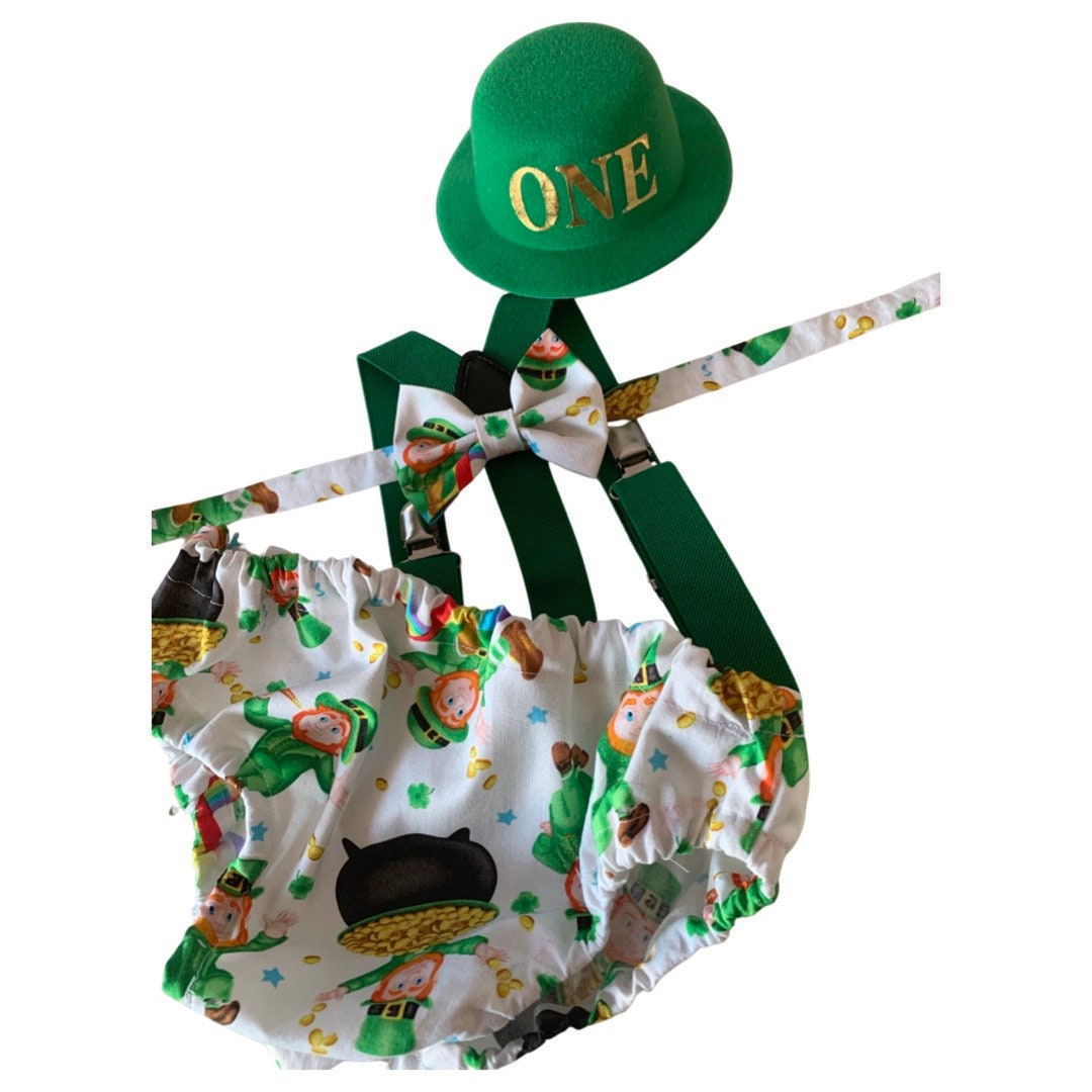Boy Cake Smash Outfit, Cake Smash Set, St. Patrick’s Day Cake Smash, Lucky One Cake Smash, Irish 1st Birthday, Boy 1st Birthday