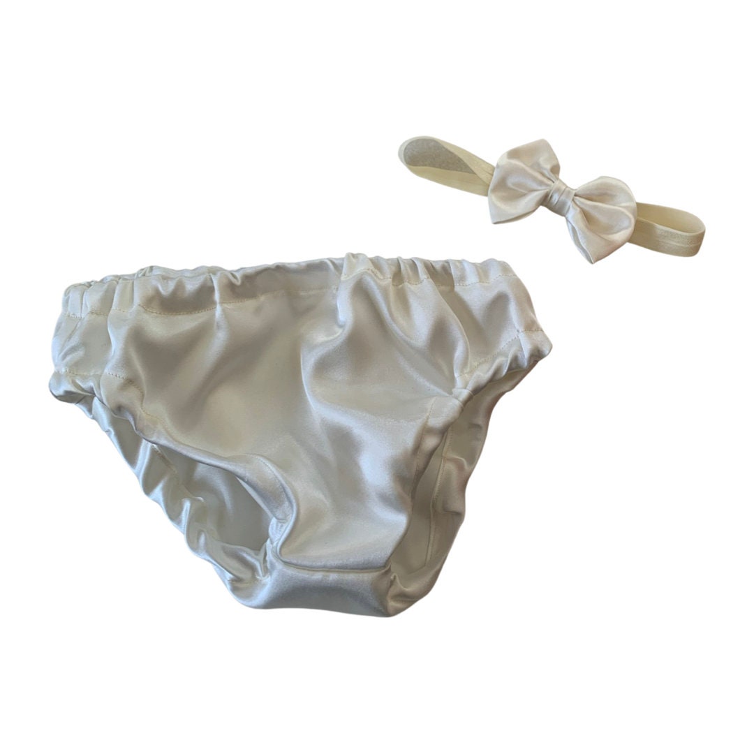 1st birthday bloomer, ivory bloomer, satin gray bloomer, birthday bloomer, cake smash bloomer, diaper cover, Birthday bloomer, girl bloomer