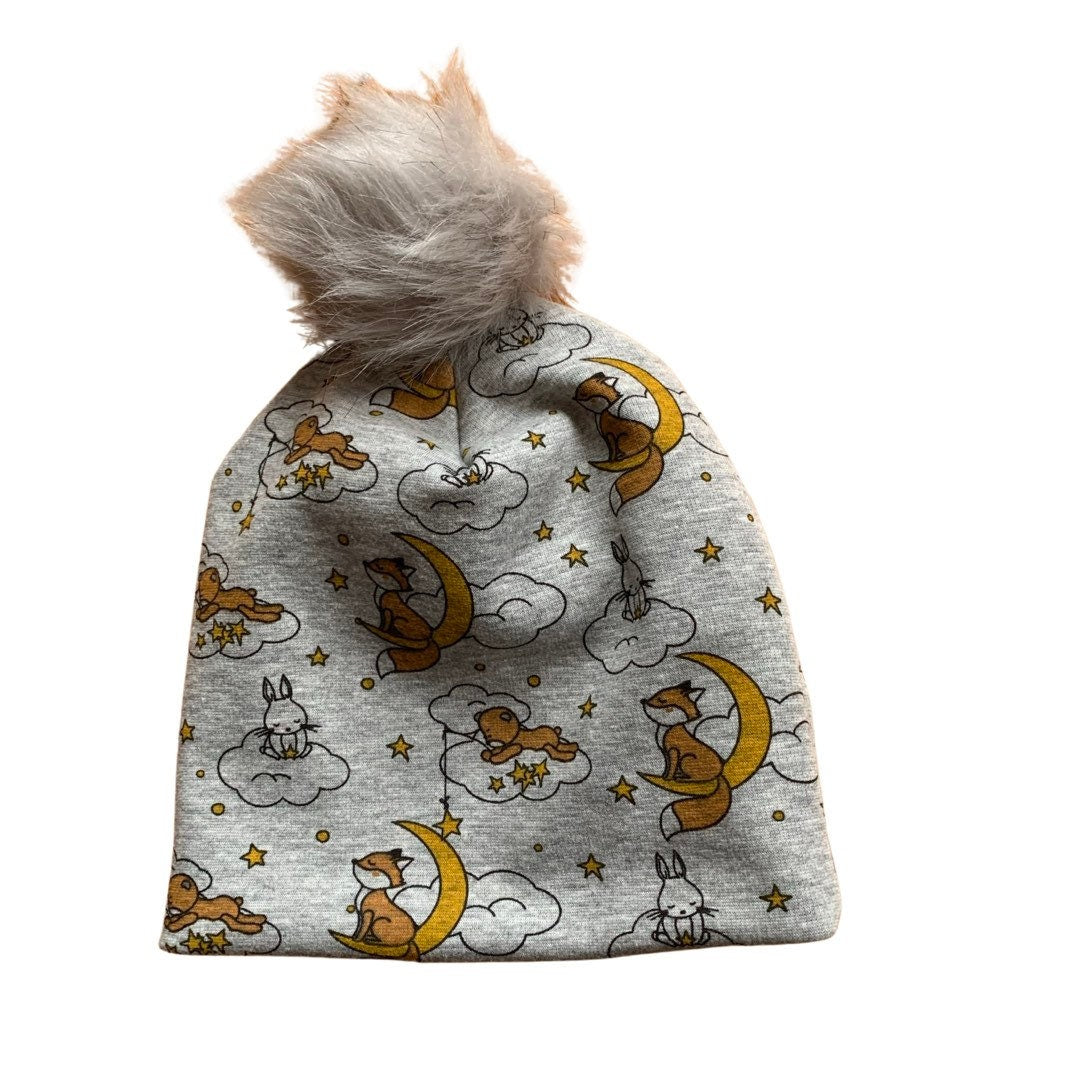 Cute Baby Beanie Hipster, Soft  Cotton Toque, Newborn Fleece Classic Infant Toddler Baby Boy, Winter Warm Hat Christmas Gift