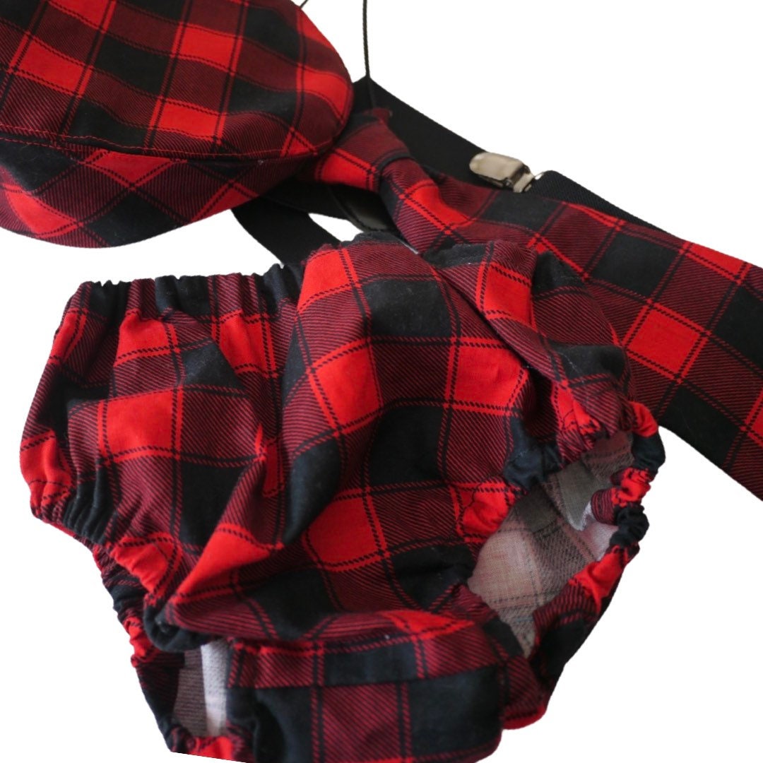 Lumberjack Diaper Cover, Buffalo Plaid First Birthday Outfit, Wild One Cake Smash, First Birthday Boy