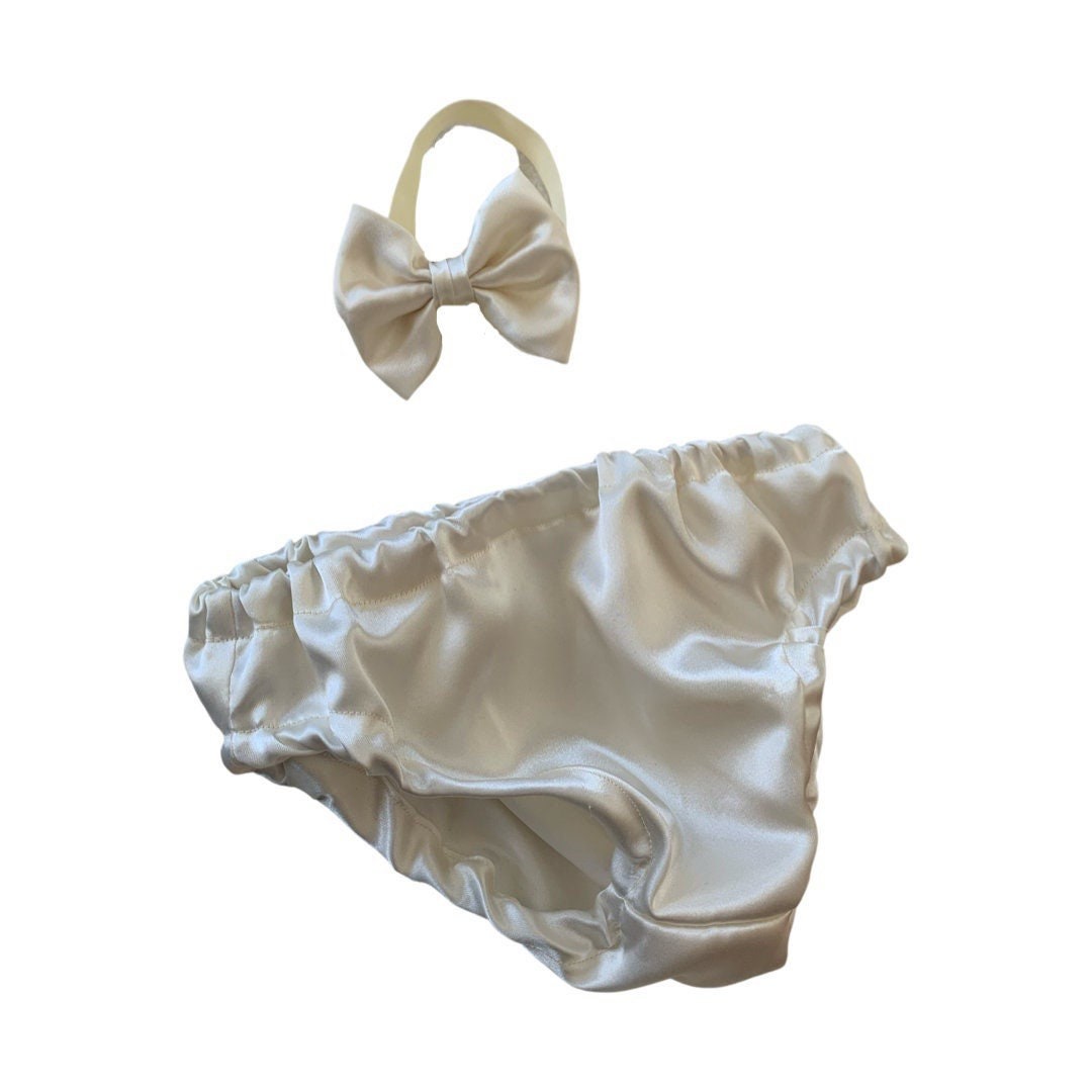 1st birthday bloomer, ivory bloomer, satin gray bloomer, birthday bloomer, cake smash bloomer, diaper cover, Birthday bloomer, girl bloomer