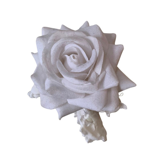White Rose Headband, Baby Flower Headband, Newborn Headband, Flower Headband, Toddler Flower Headband, Infant Headband, Baby Gift
