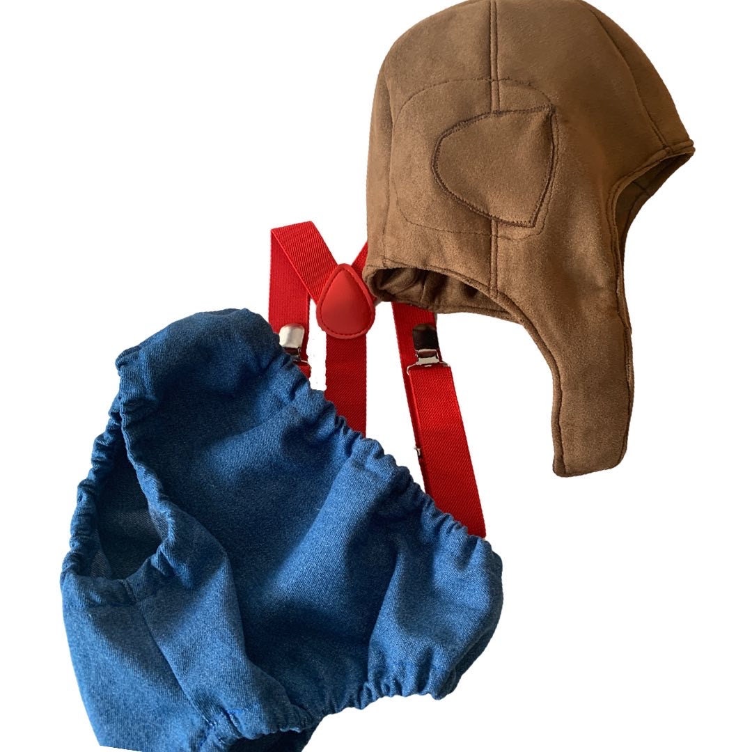 Aviator pilot sitter set - baby boy photo prop - baby clothes - vintage style - pilot cap - cake smash outfit - navy