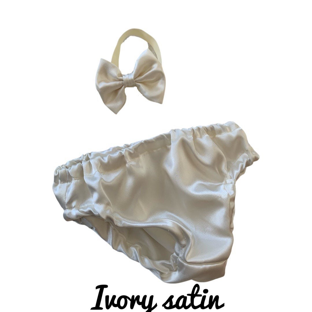 1st birthday bloomer, ivory bloomer, satin gray bloomer, birthday bloomer, cake smash bloomer, diaper cover, Birthday bloomer, girl bloomer