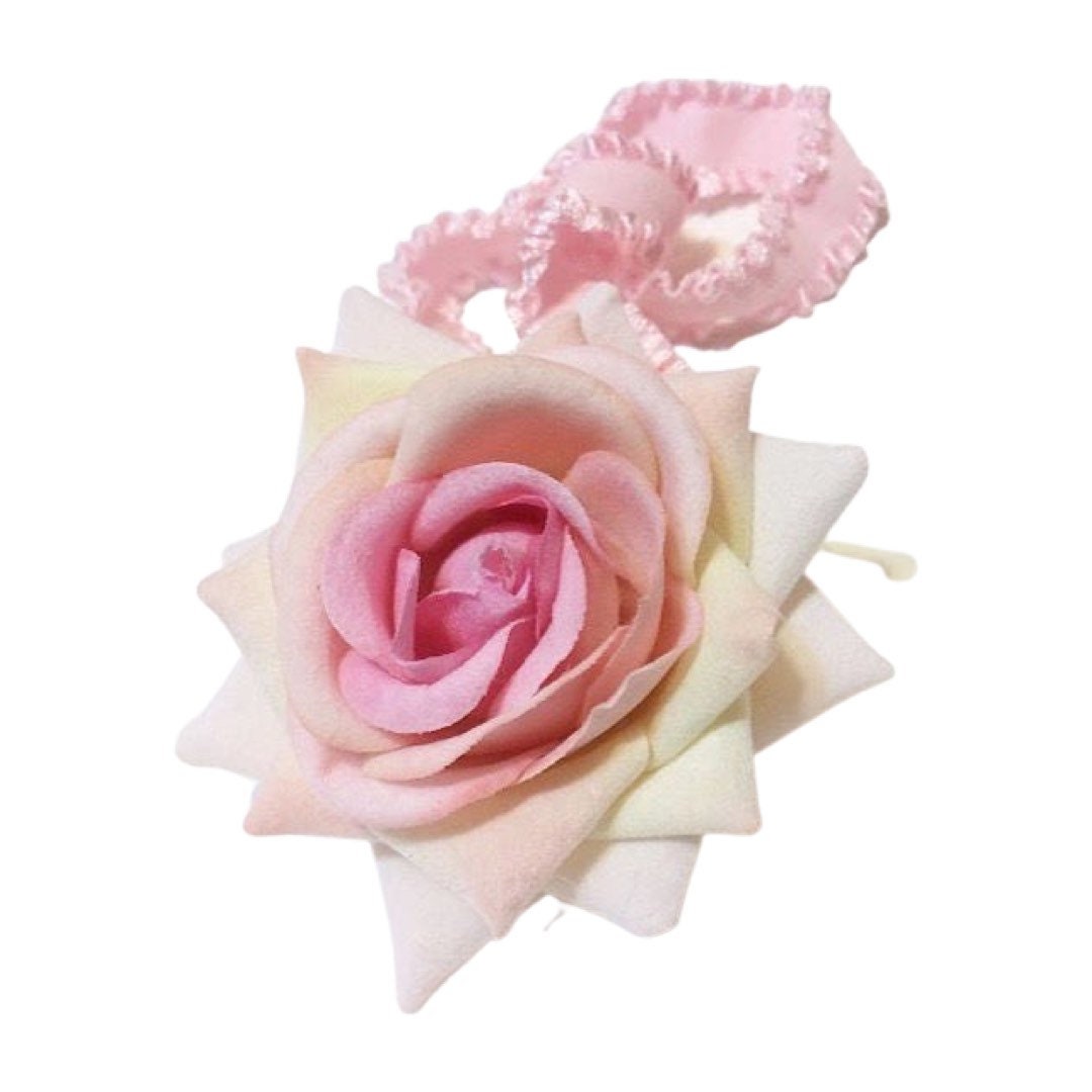 Pink flower headband, flower headband, newborn headband, photo shoot prop, rose headband, wedding hair