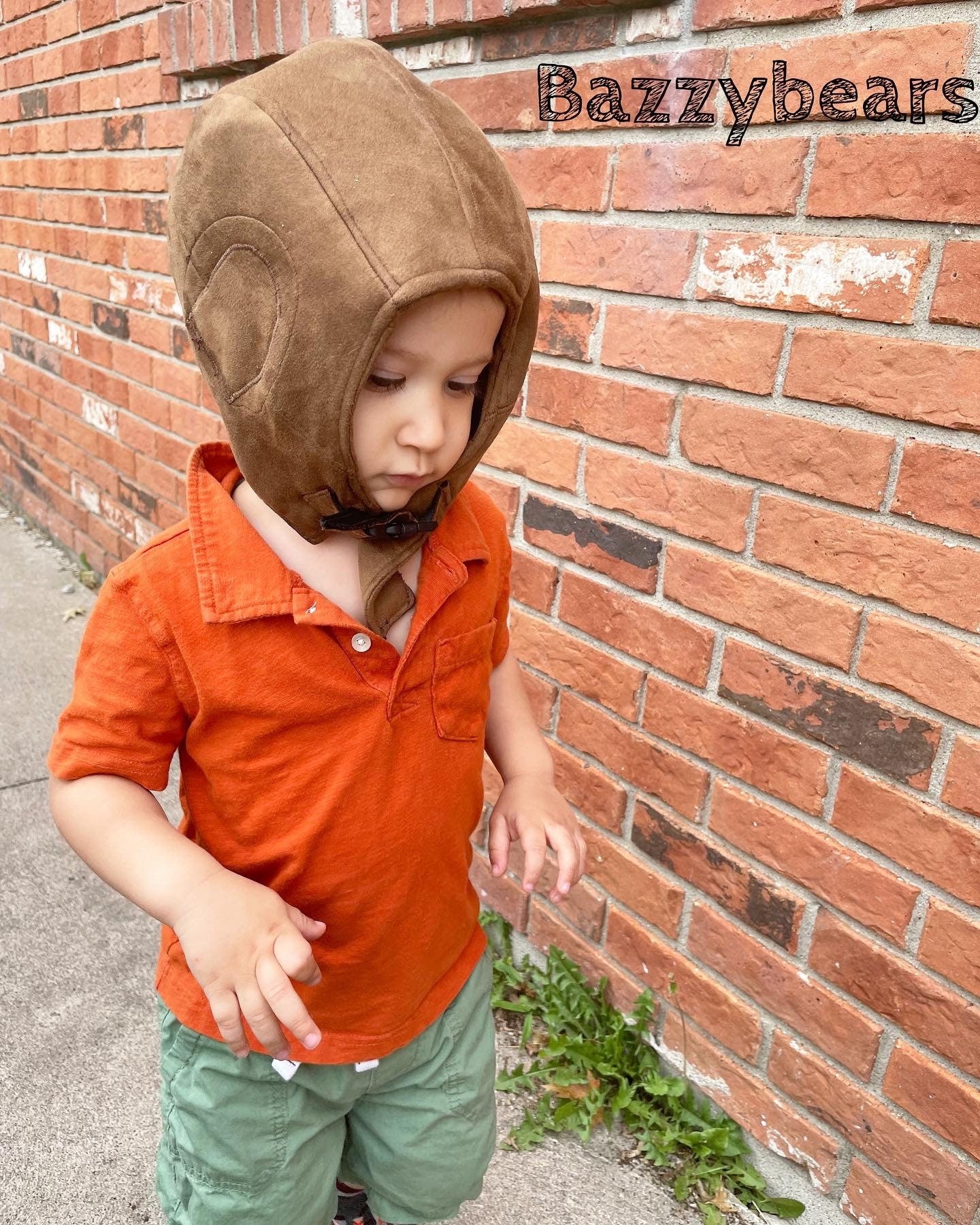 Baby Boy Toddler Aviator Hat Pilot hat prop pilot hat bomber hat in brown, Children’s Photography Prop