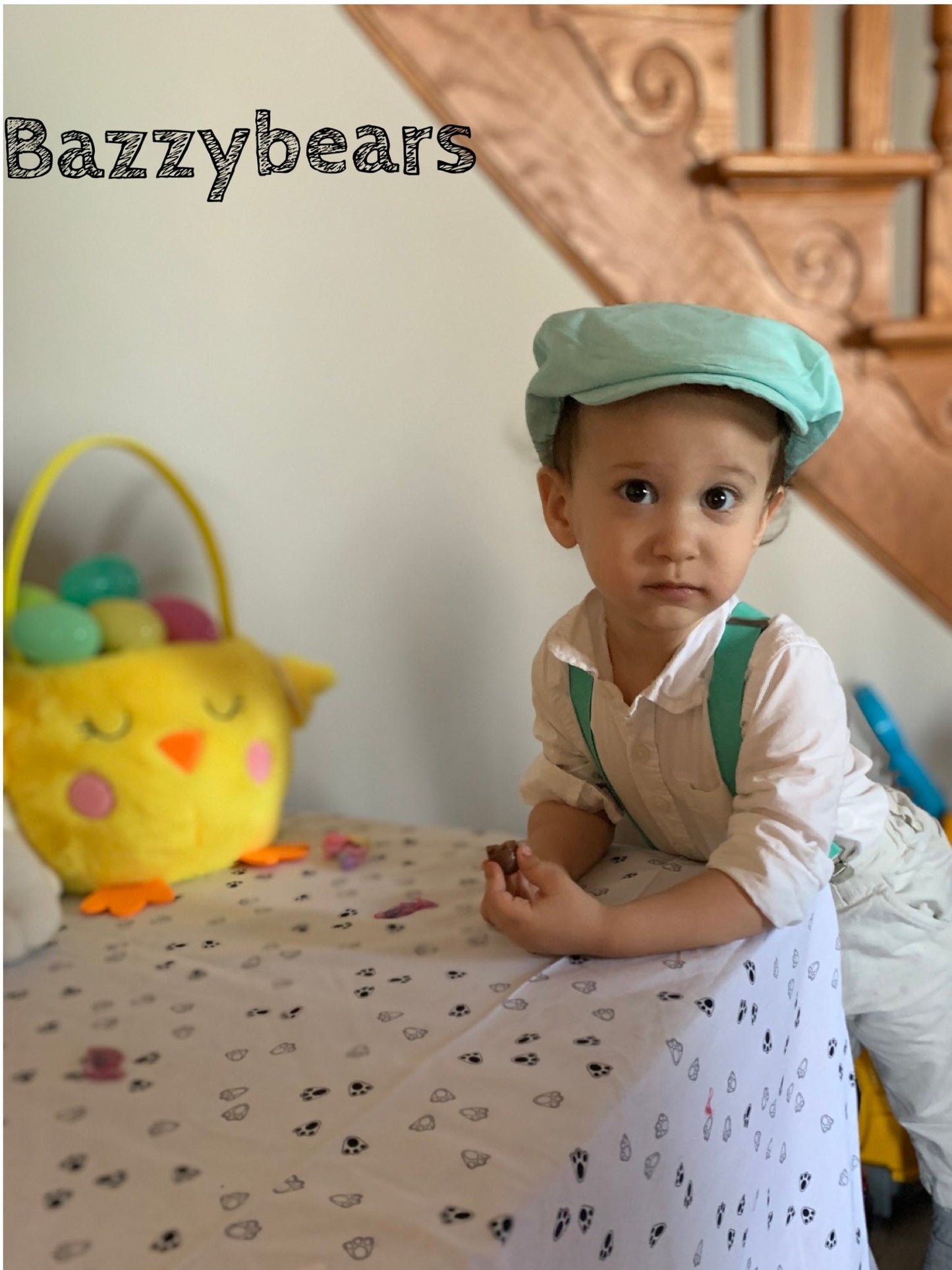 Boys Linen Flat Cap - Newsboy Cap - Baby Cap - Toddler Cap - Plenty of colours!