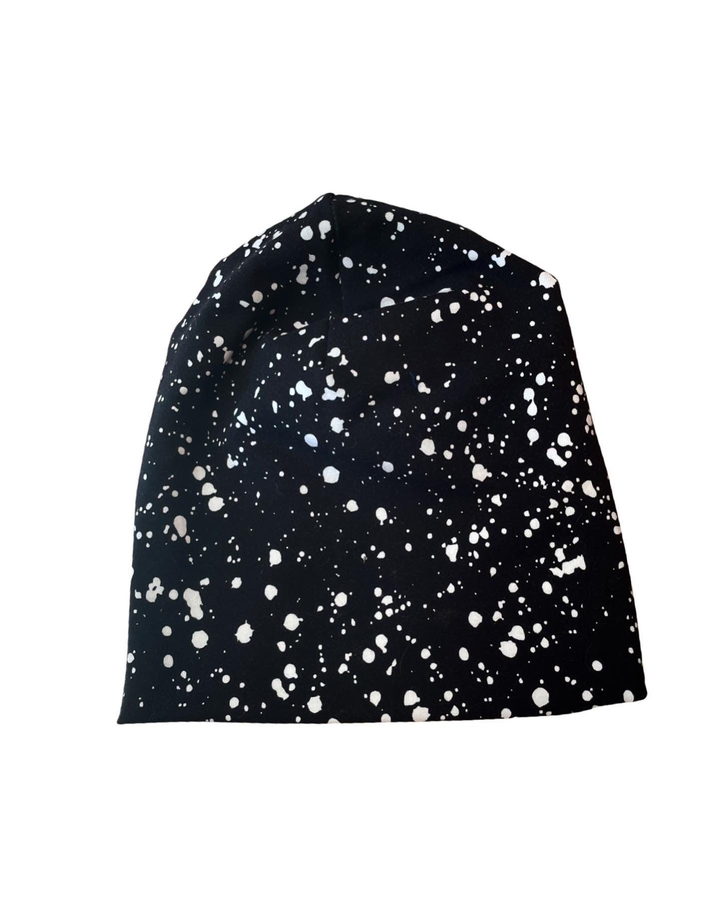 Paint splatter Bamboo slouchy Beanie for kids and adults