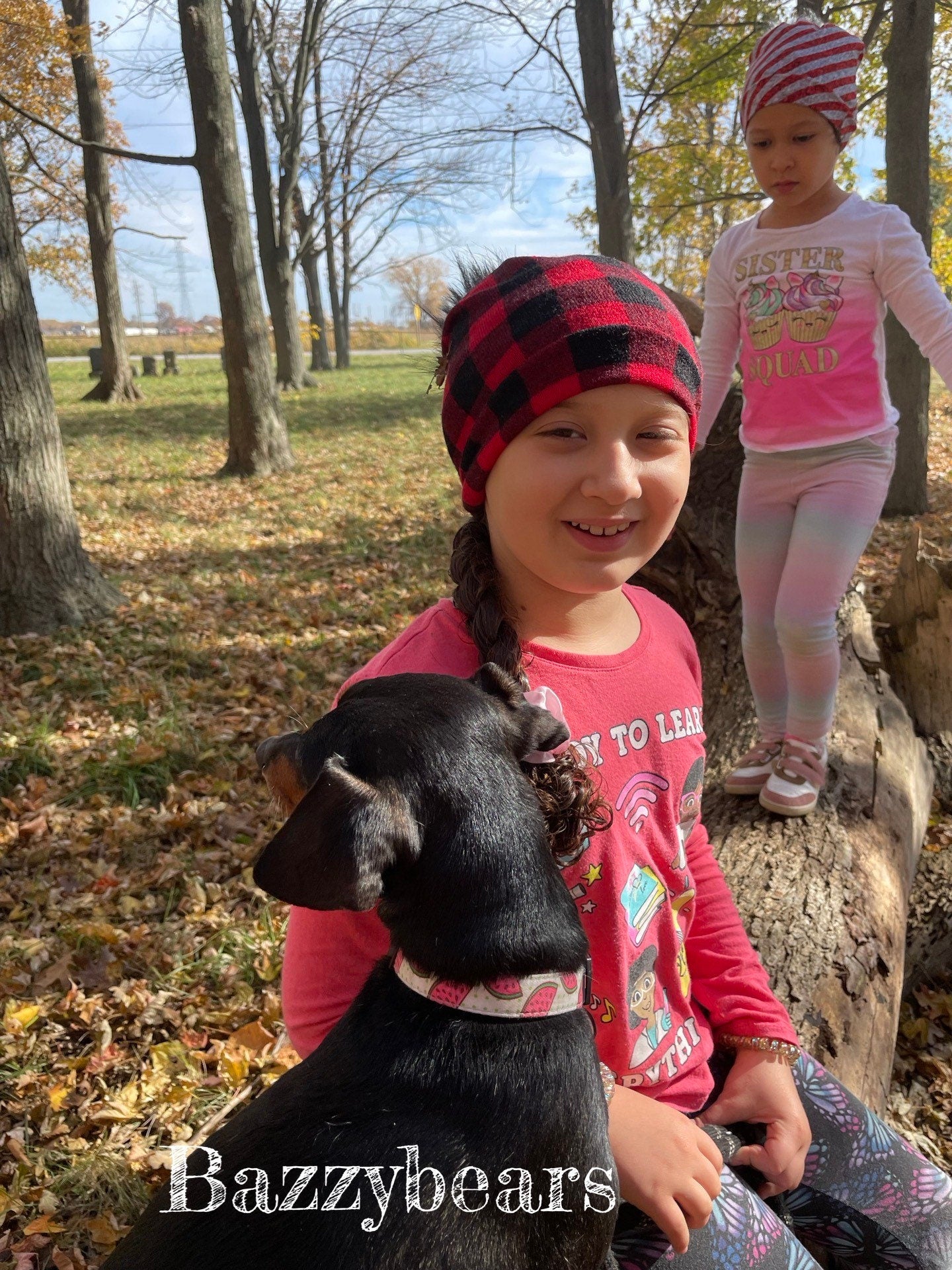 Red Plaid Buffalo Hat, Newborn Buffalo Plaid Beanie, Cotton Lumberjack Plaid Hat, Wild One Buffalo Plaid, Baby Shower Gift, Pompom hat