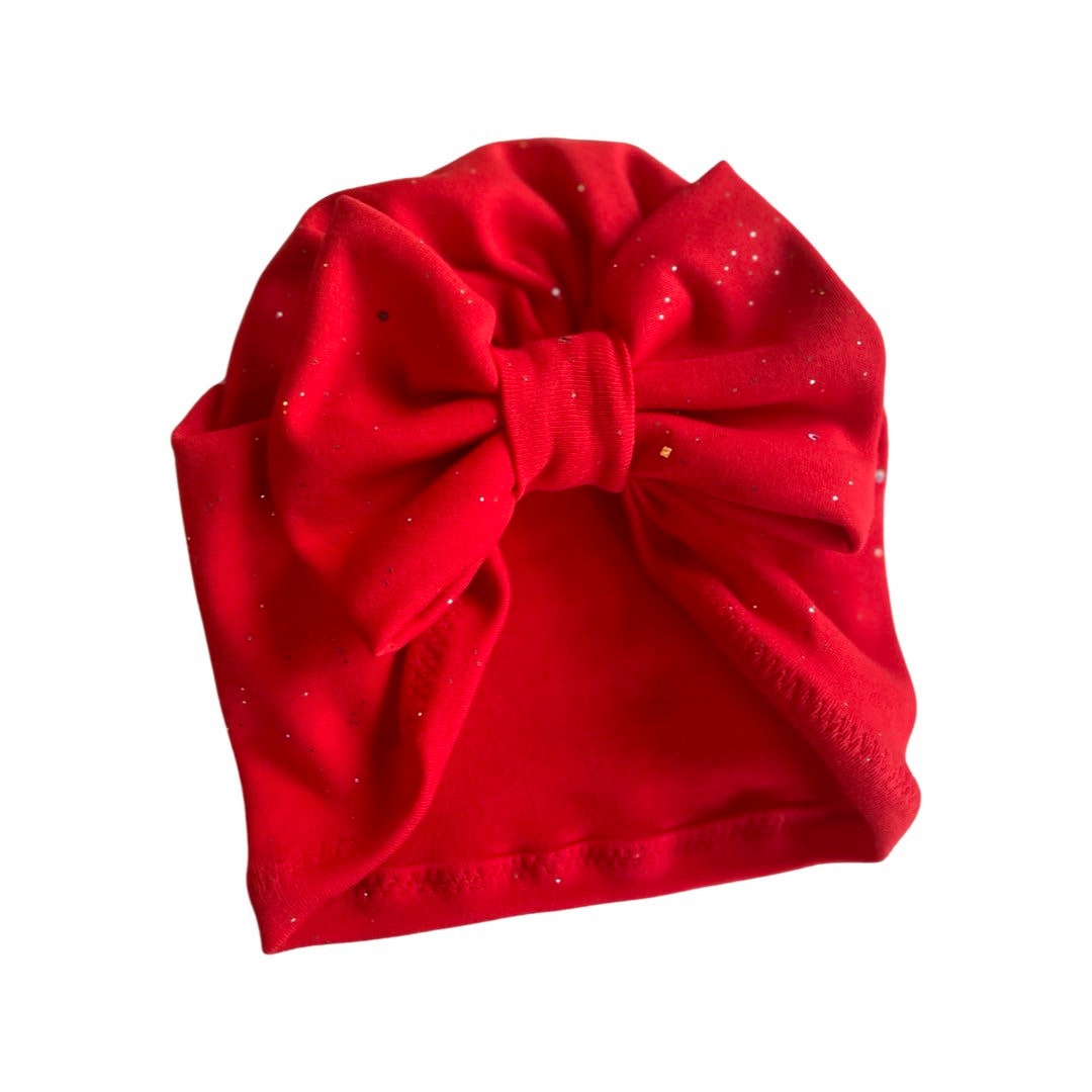 Red Bow Turban Hat | Baby to Adult | Mommy & Me