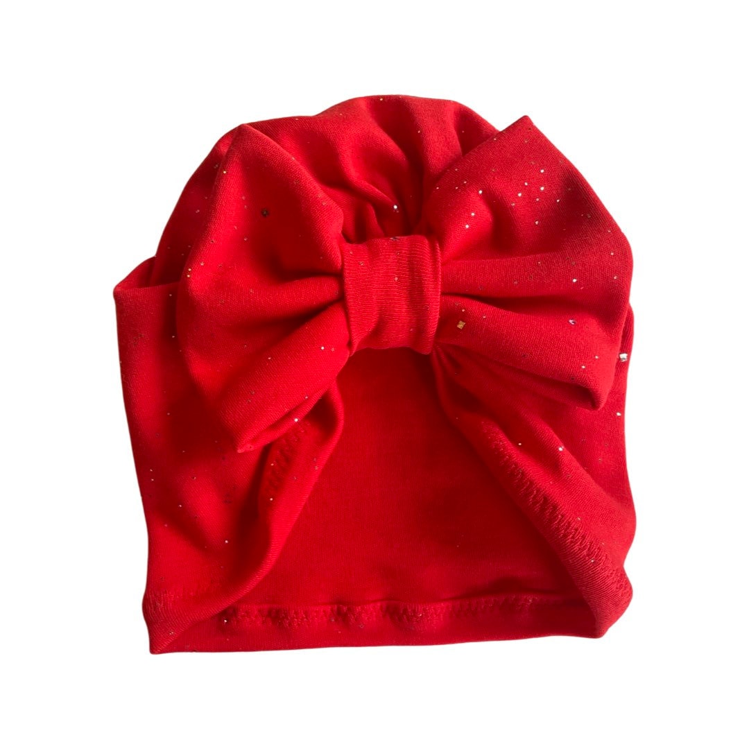 Red Bow Turban Hat | Baby to Adult | Mommy & Me