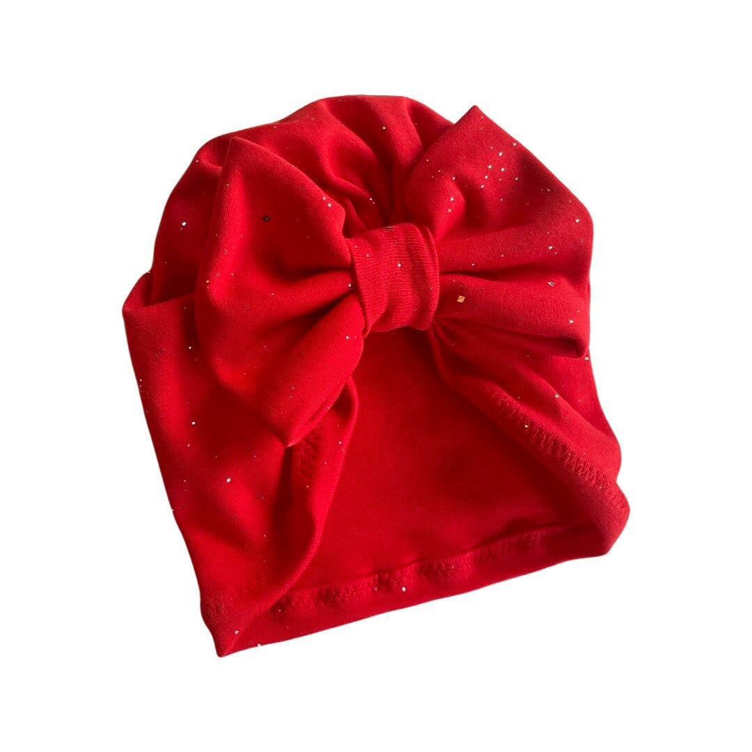Red Bow Turban Hat | Baby to Adult | Mommy & Me