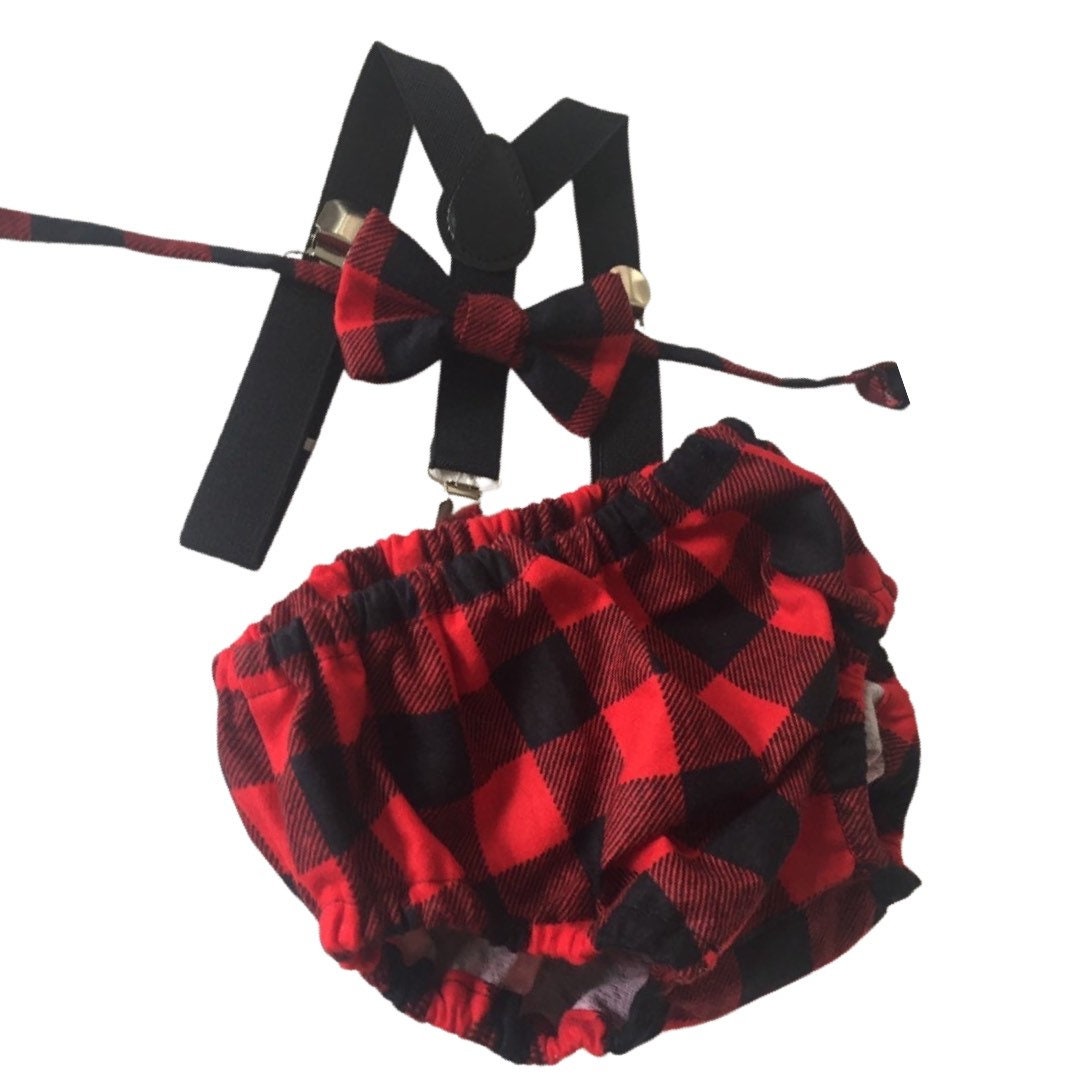 Lumberjack Diaper Cover, Buffalo Plaid First Birthday Outfit, Wild One Cake Smash, First Birthday Boy
