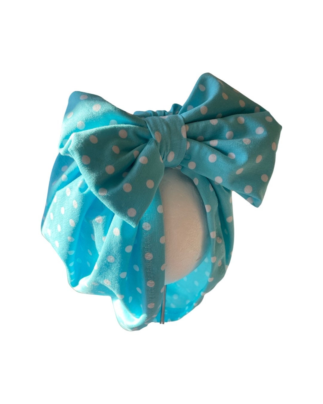 Boho Polka Dot Turban Hat / Baby Girl Toddler Adult Head Wrap / Baby Shower Christmas Gift