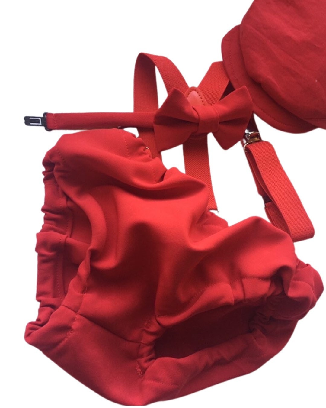 red cake smash outfit boy, red boys bow tie, red bow tie, smash cake outfit boy, red diaper cover bow tie, red baby bow tie, red suspenders
