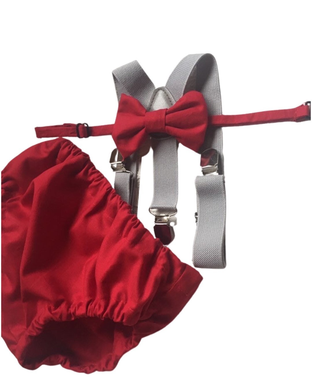 red cake smash outfit boy, red boys bow tie, red bow tie, smash cake outfit boy, red diaper cover bow tie, red baby bow tie, red suspenders