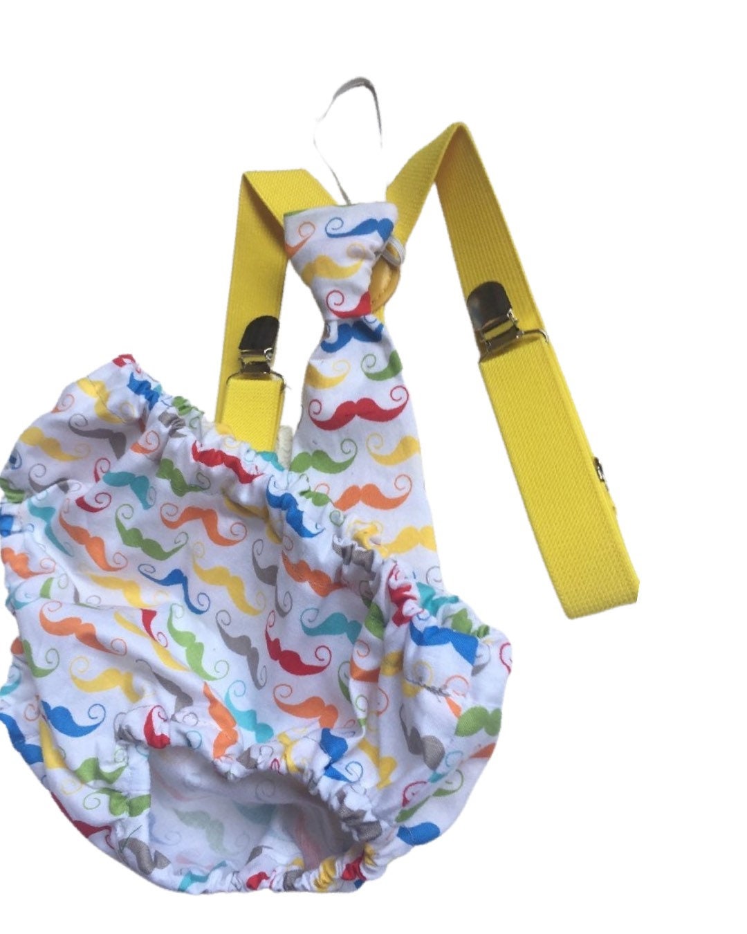 Mr Onederful Cake Smash Boy Outfit, Black Diaper Cover, Bow tie and Suspender, 1st Birthday Boy, Bowtie baby outfit, Bowtie birthday outfit
