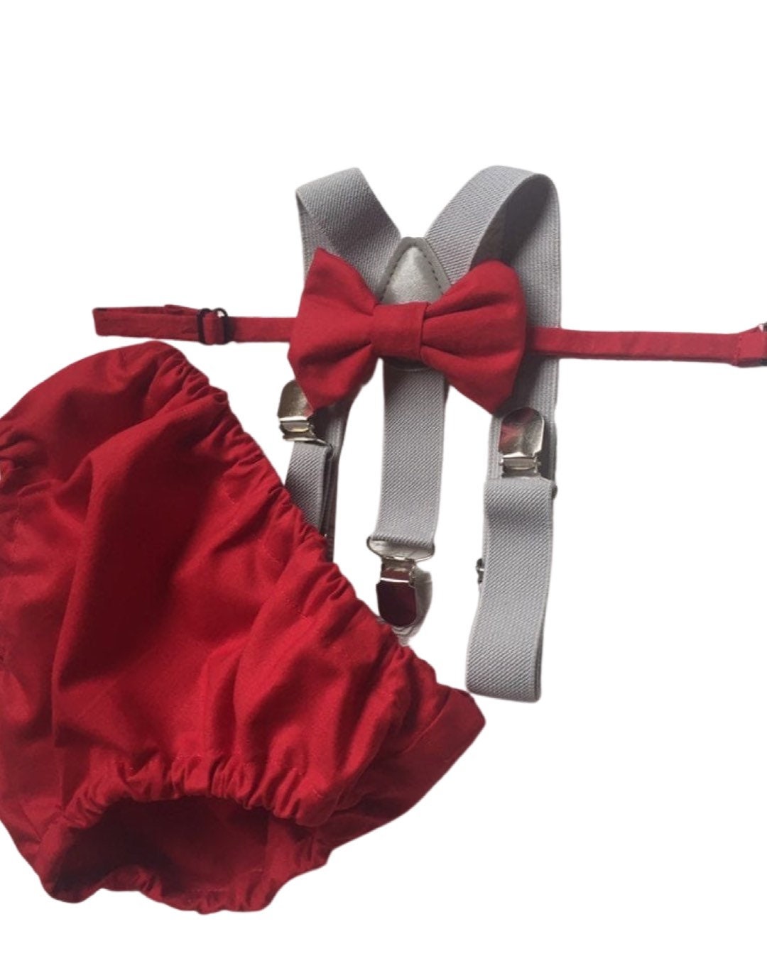 red cake smash outfit boy, red boys bow tie, red bow tie, smash cake outfit boy, red diaper cover bow tie, red baby bow tie, red suspenders