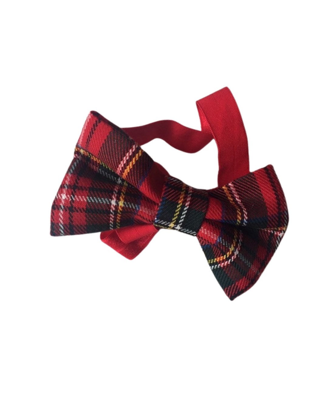 Ted tartan bow, red hair bow, red glitter bow, tartan bow , gold hair bow, girls hair accessories, baby bow , christmas bow,