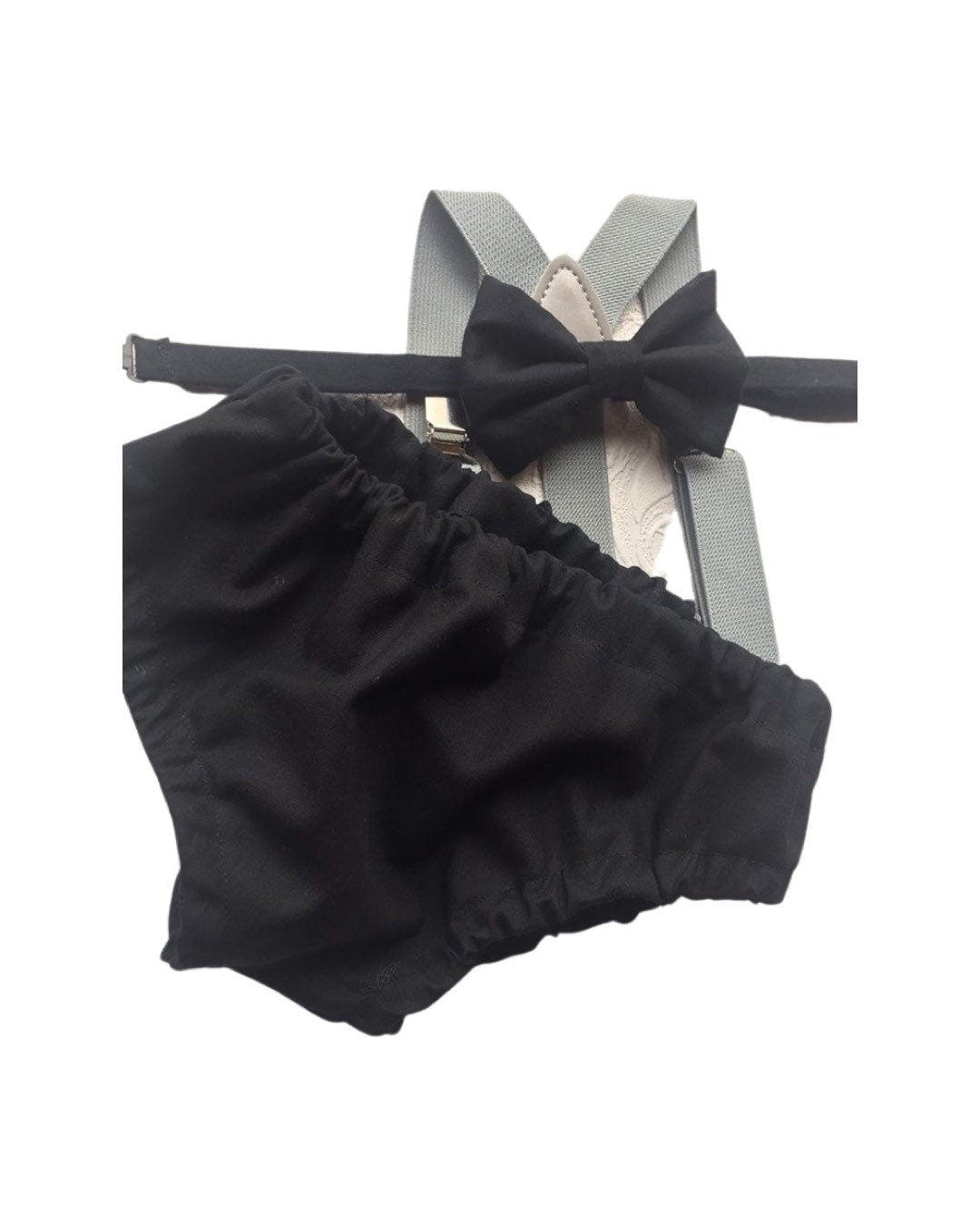 Cake Smash Boy Outfit, Birthday Boy, Black Diaper Cover, Bowtie, Suspender, First Birthday Boy, Boys 1st Birthday
