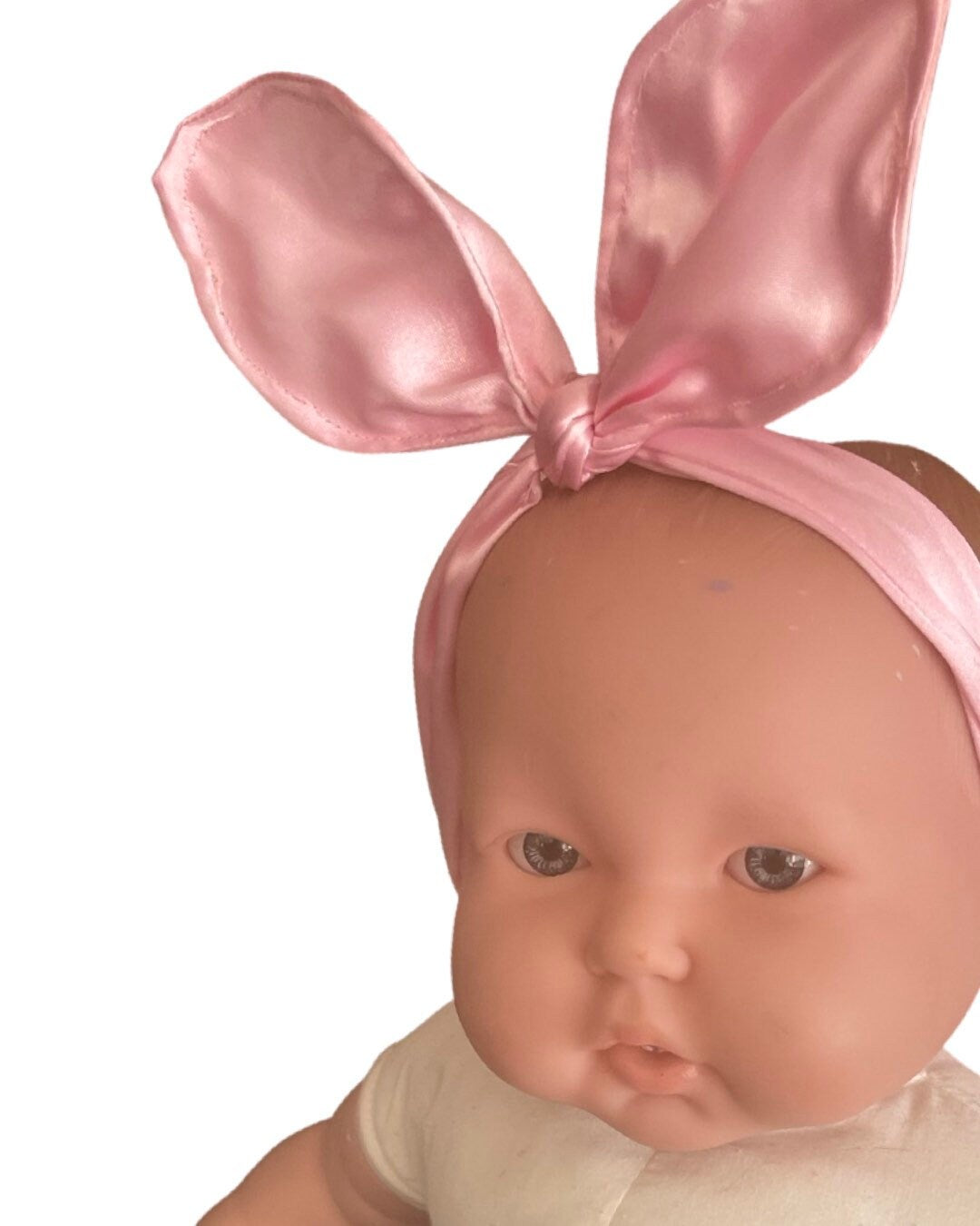 bunny ears headband, baby headband, flower headband, pink hair bow, photo shoot prop, easter headband, bunny hairband, pink floral bow